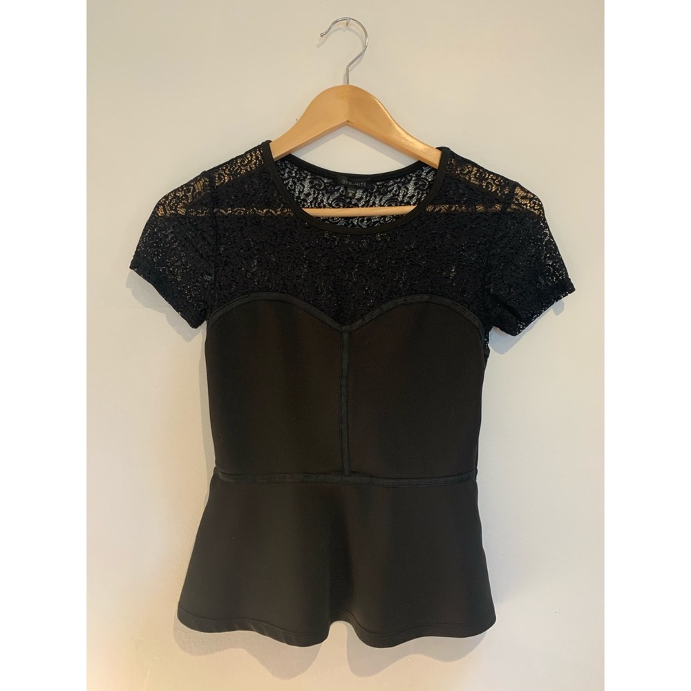 Dynamite Peplum Lace Shirt